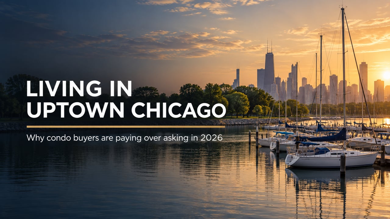 Montrose Harbor and the lakefront in Uptown Chicago
