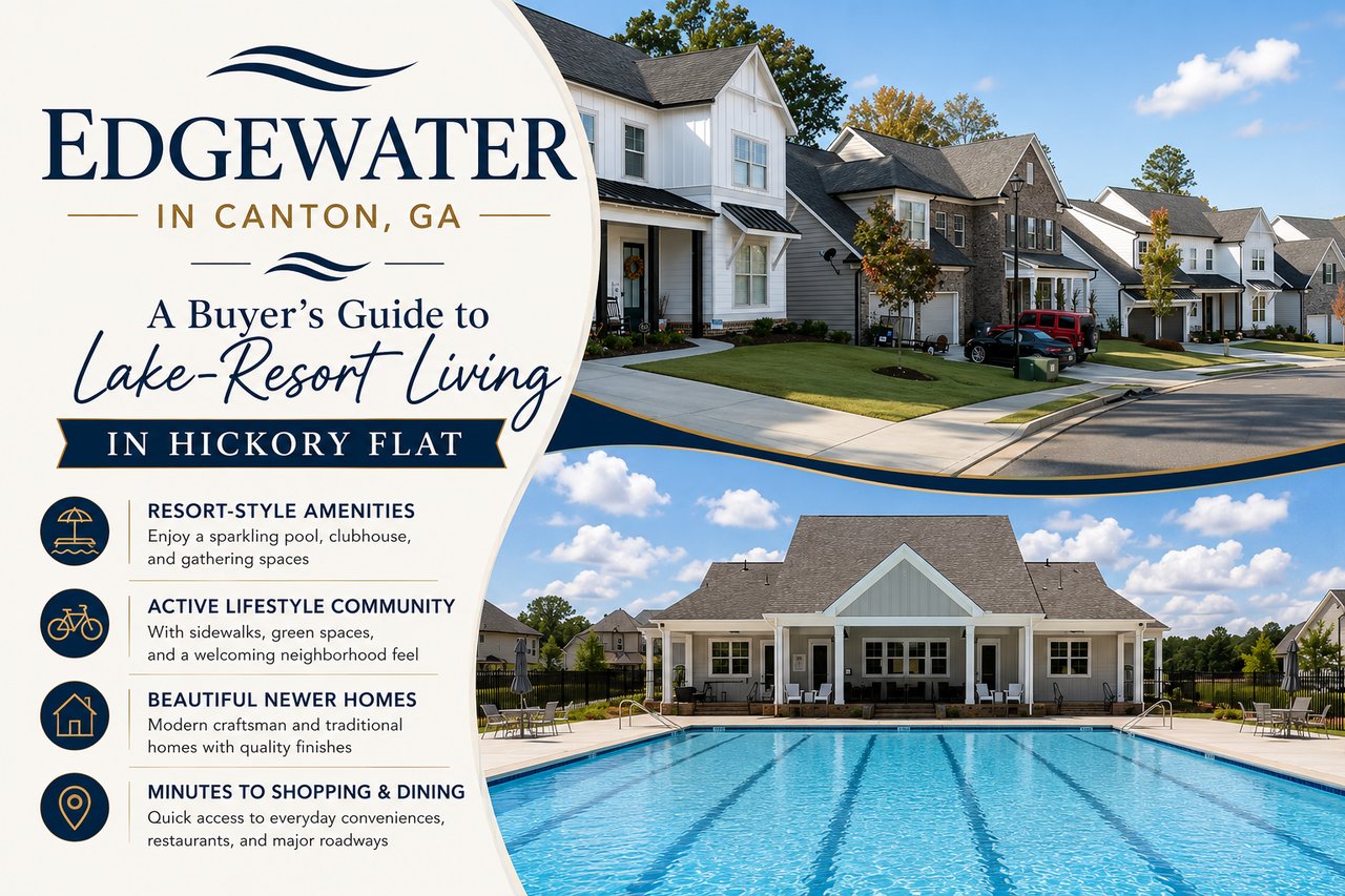 Edgewater in Canton, GA: A Buyer's Guide to Lake-Resort Living in Hickory Flat cover