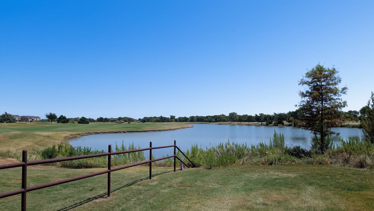 Pond and Golf Course near the Tribute Golf Club.