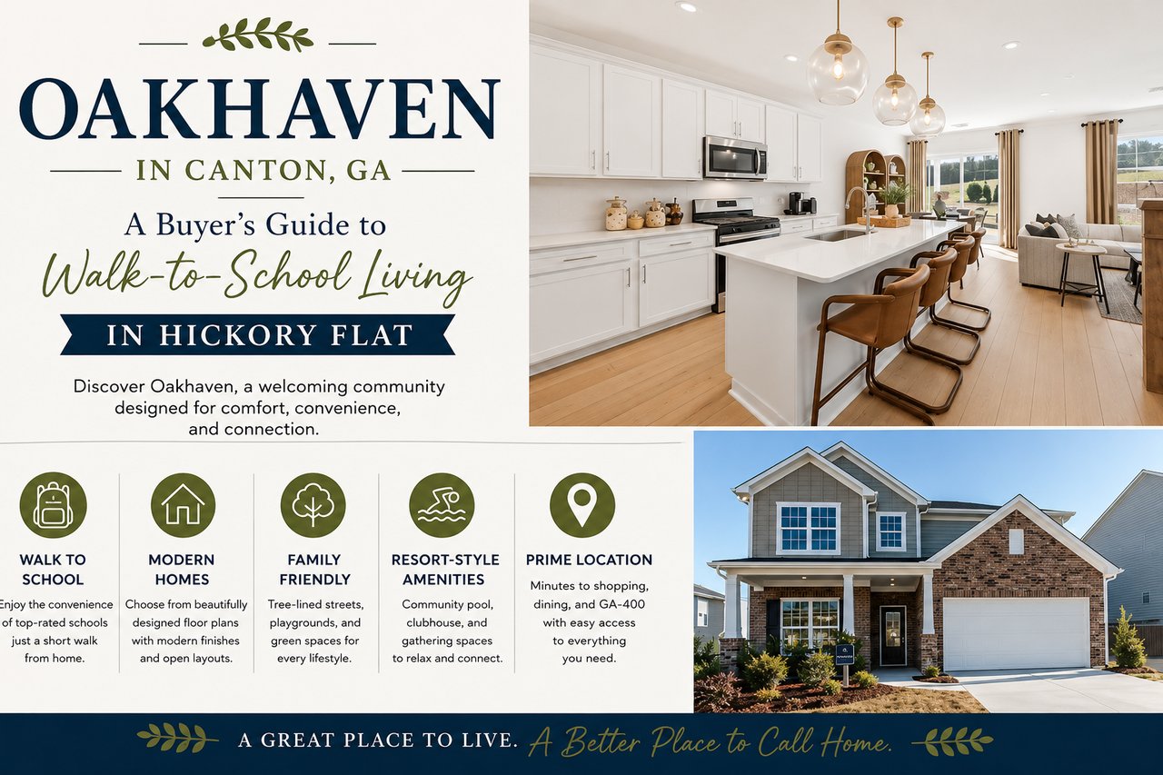 Oakhaven in Canton, GA: A Buyer's Guide to Walk-to-School Living in Hickory Flat cover