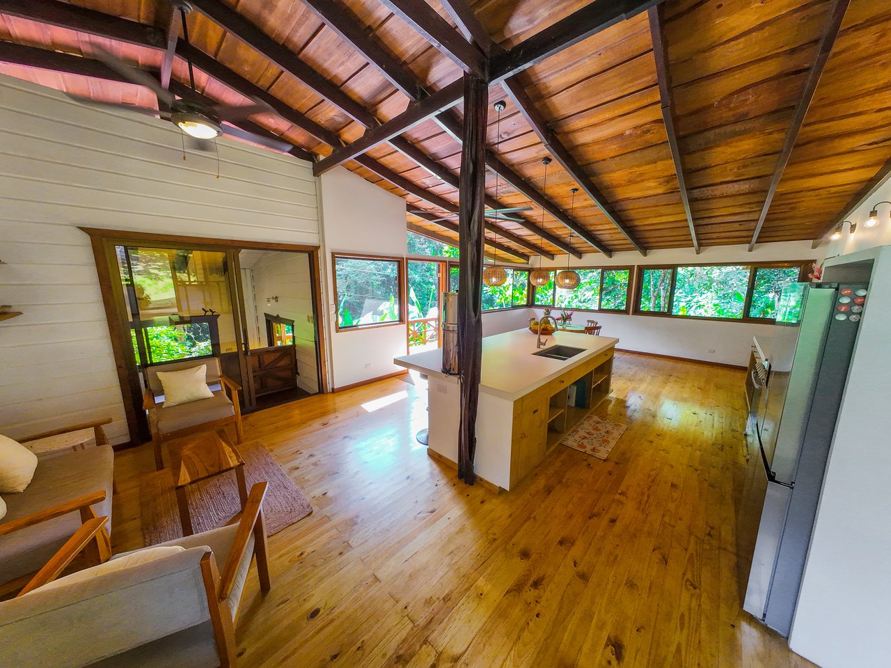 Serene Jungle Home + Guest Cabin on 3 Acres and River