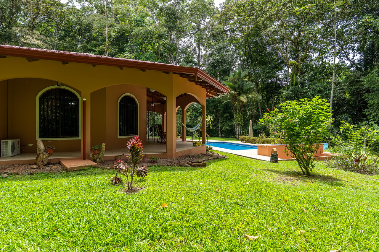 Ojochal Home for Sale with Pool, Creek & 1.6 Acres