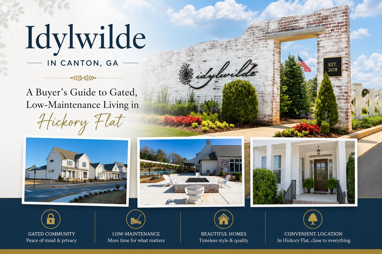 Idylwilde in Canton, GA: A Buyer's Guide to Gated, Low-Maintenance Living in Hickory Flat cover