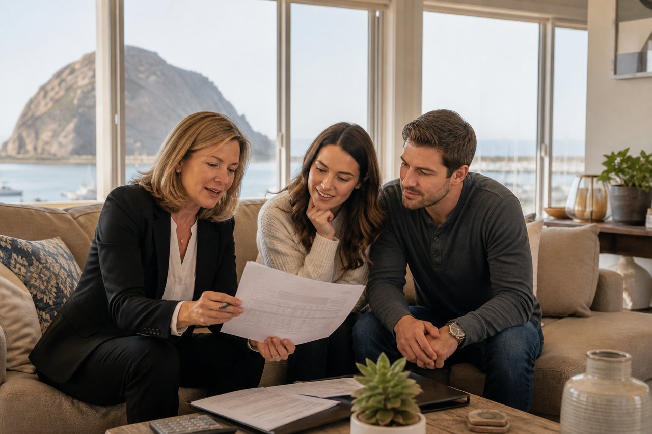 Buyer reviewing property tax costs before purchasing a home on the Central Coast