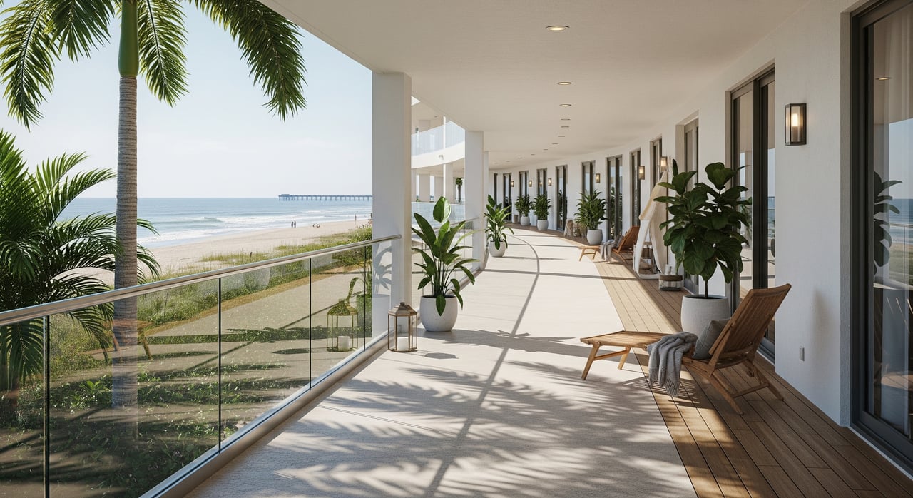 Everyday Life In Cocoa Beach’s Oceanfront Condo Corridor