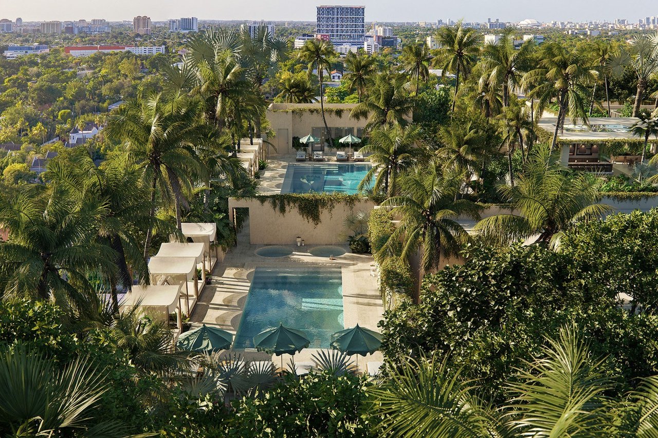 Rendering of rooftop pools at THE WELL Coconut Grove in Miami, Florida.