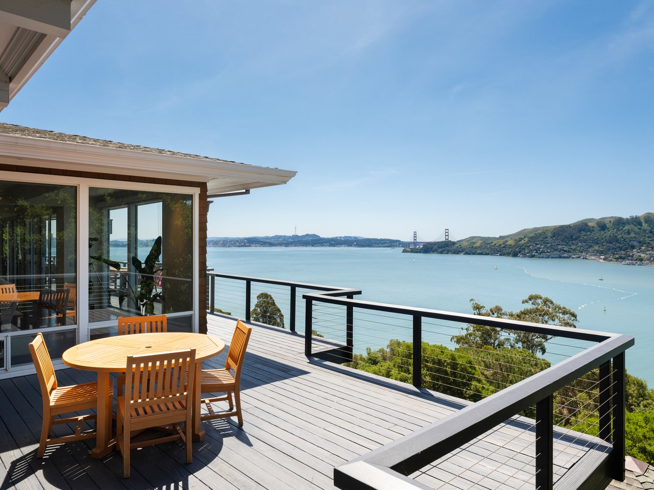 Exceptional Setting with views spanning San Francisco, the Golden Gate Bridge, Sausalito, and across the bay