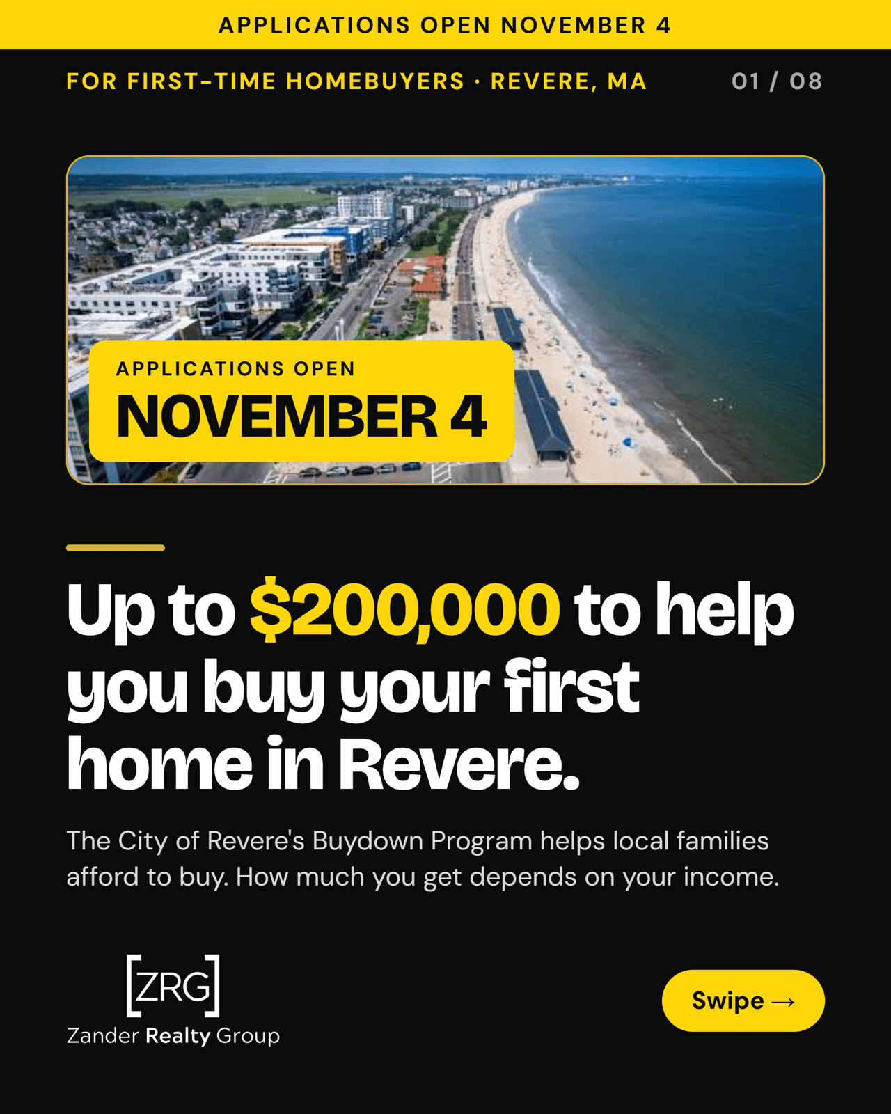 Zander Realty Group Launches Advisory Initiative for Revere's New $200K Homebuyer Buydown Program