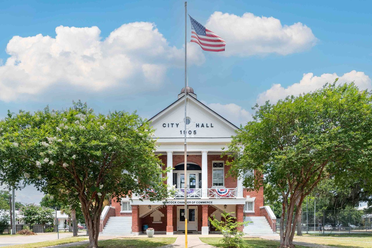 Historic Bay St. Louis City Hall in Old Town, photographed by Douglas Adams