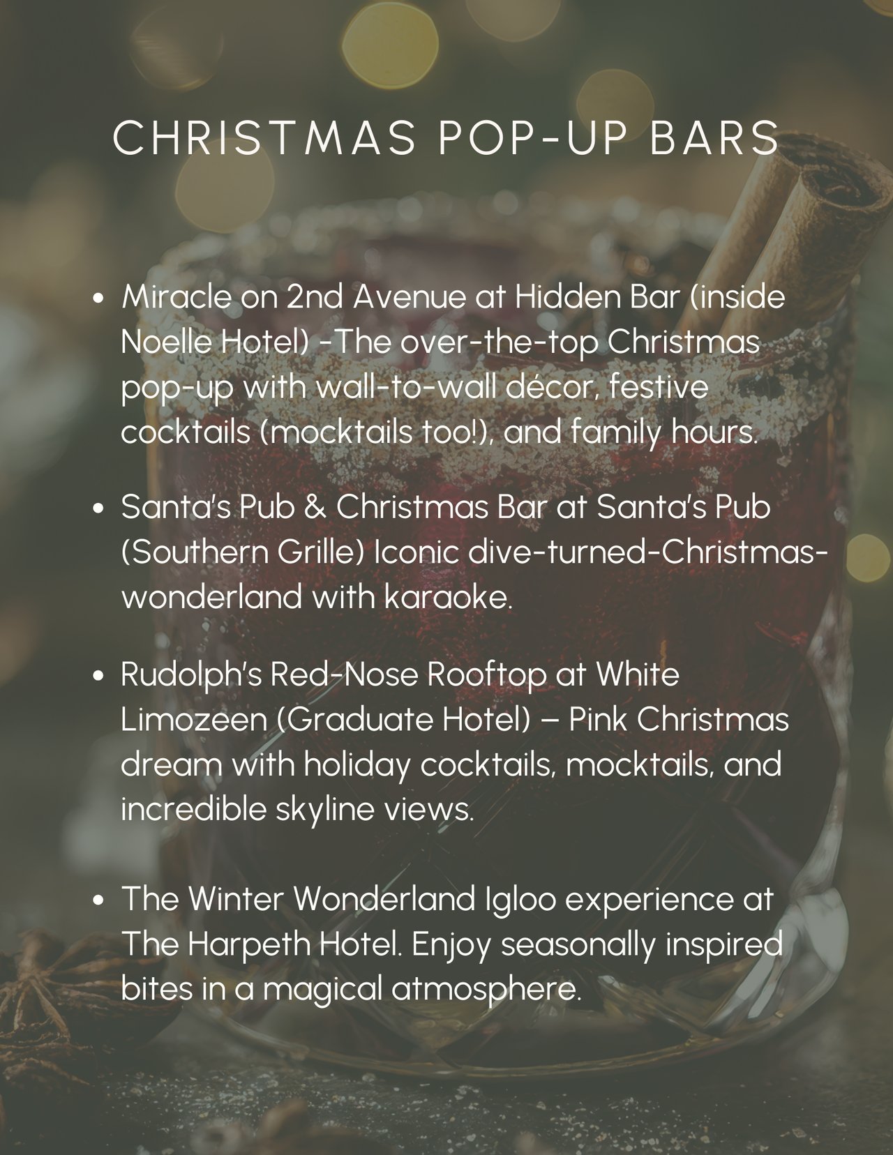 Middle TN holiday activities guide!