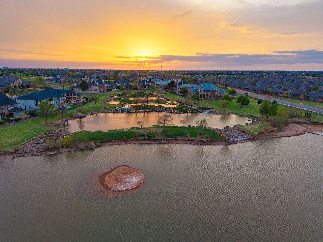 One of Gaillardia’s Finest Estates Offering Unmatched Water Views | 15016 Gaillardia Lane, Oklahoma City, OK - Wyatt Poindexter - The Agency OKC