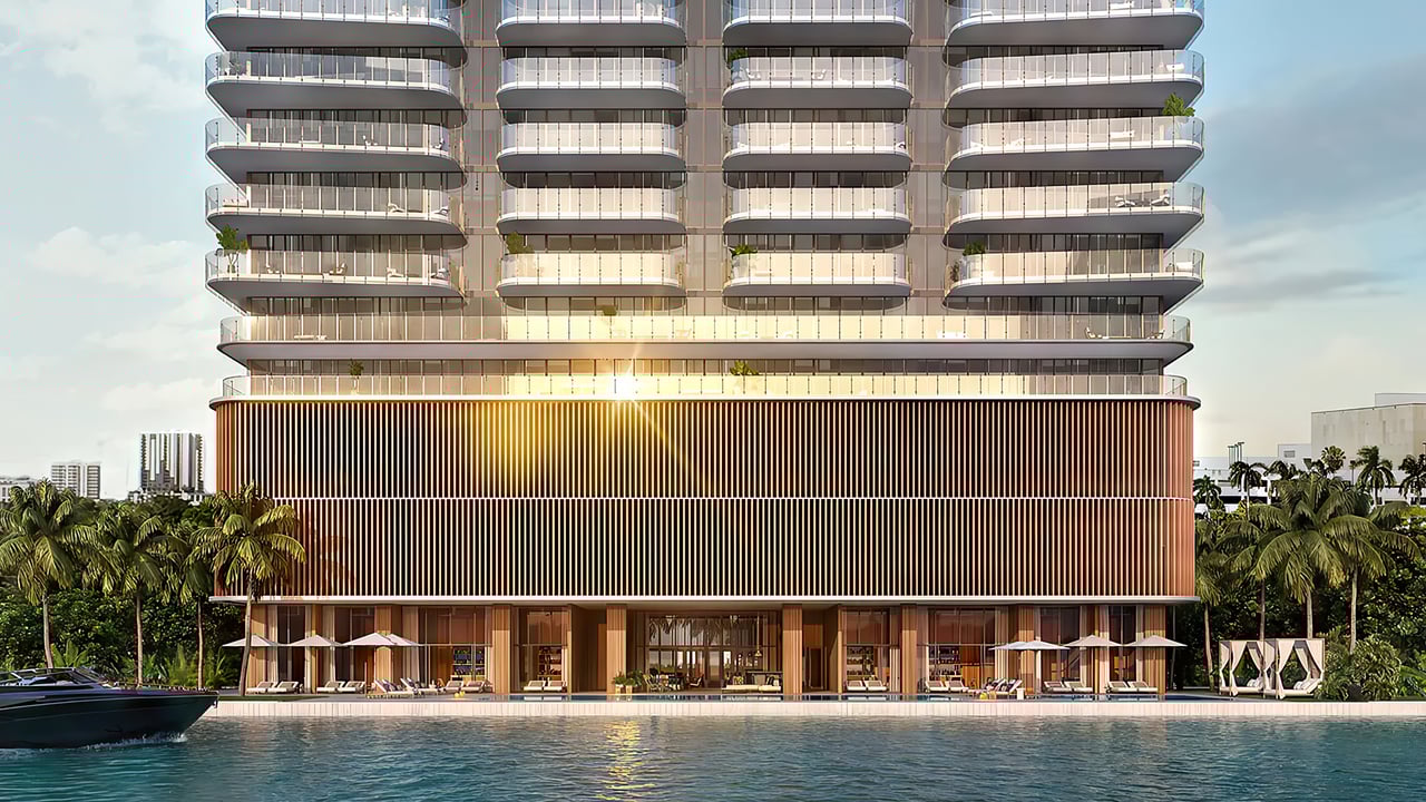 Sage Intracoastal Residences architecture water view 