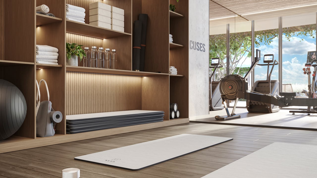 Nexo Residences fitness center yoga 
