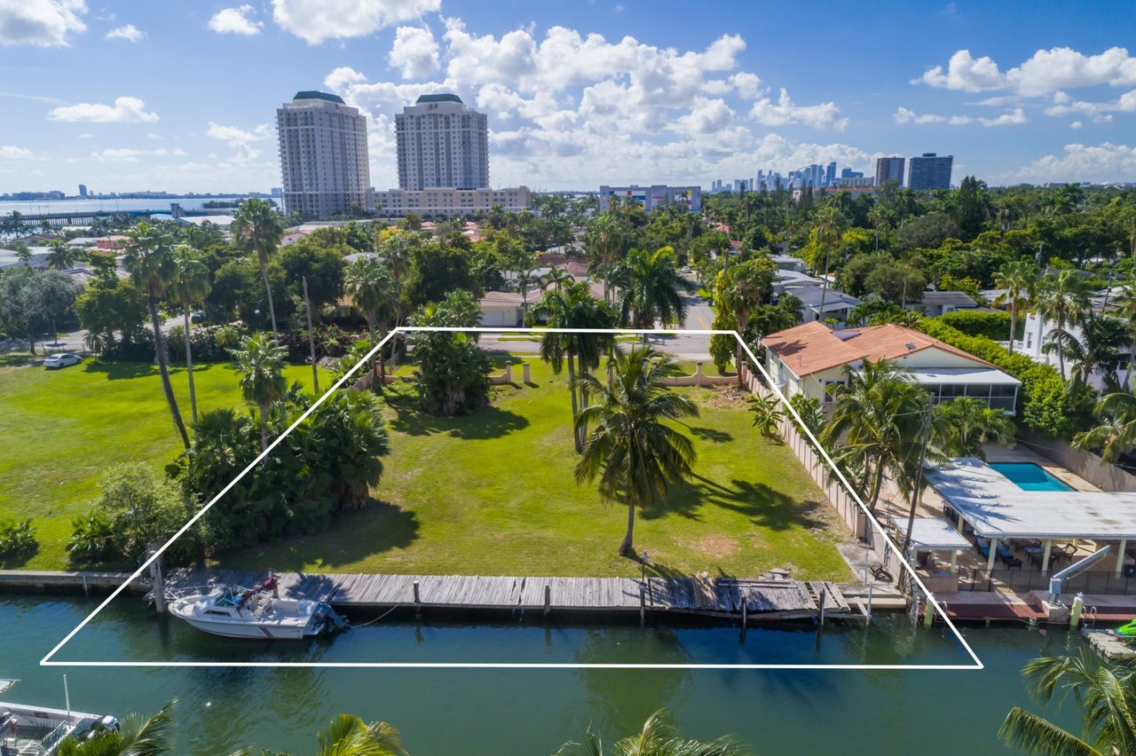Miami Shores Adjacent Waterfront Lot Hits Market