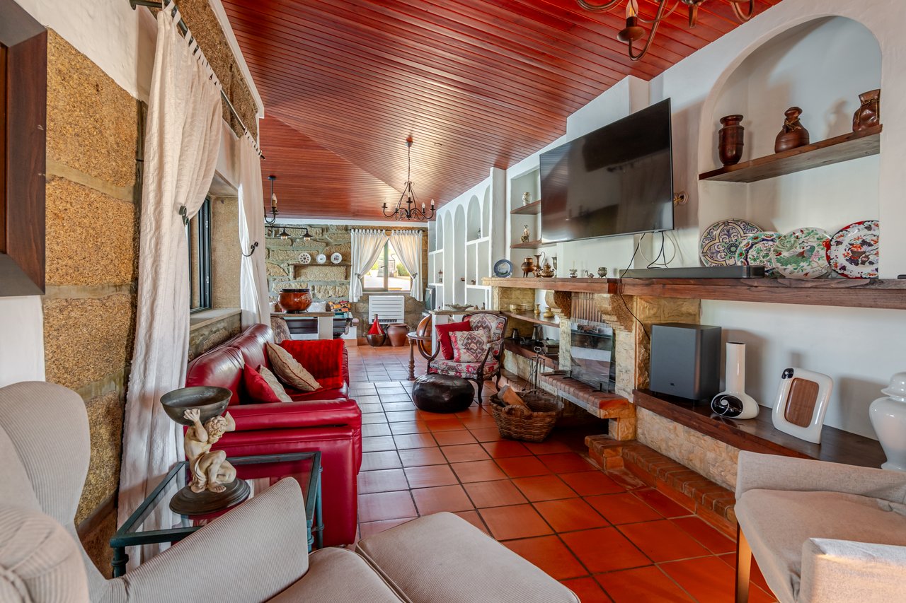 Exceptional Renovated Estate with 4 Residences, Pool & Orchard Near Porto