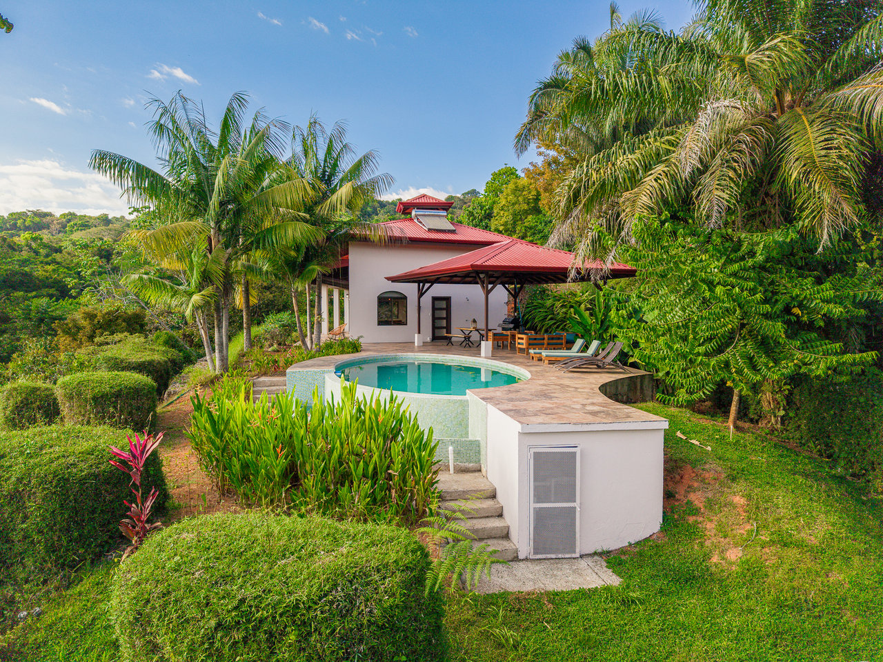 Sunset Ocean View Home on 2.6 Acres Platanillo