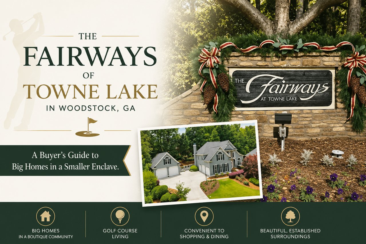 The Fairways of Towne Lake in Woodstock, GA: A Buyer's Guide to Big Homes in a Smaller Enclave cover