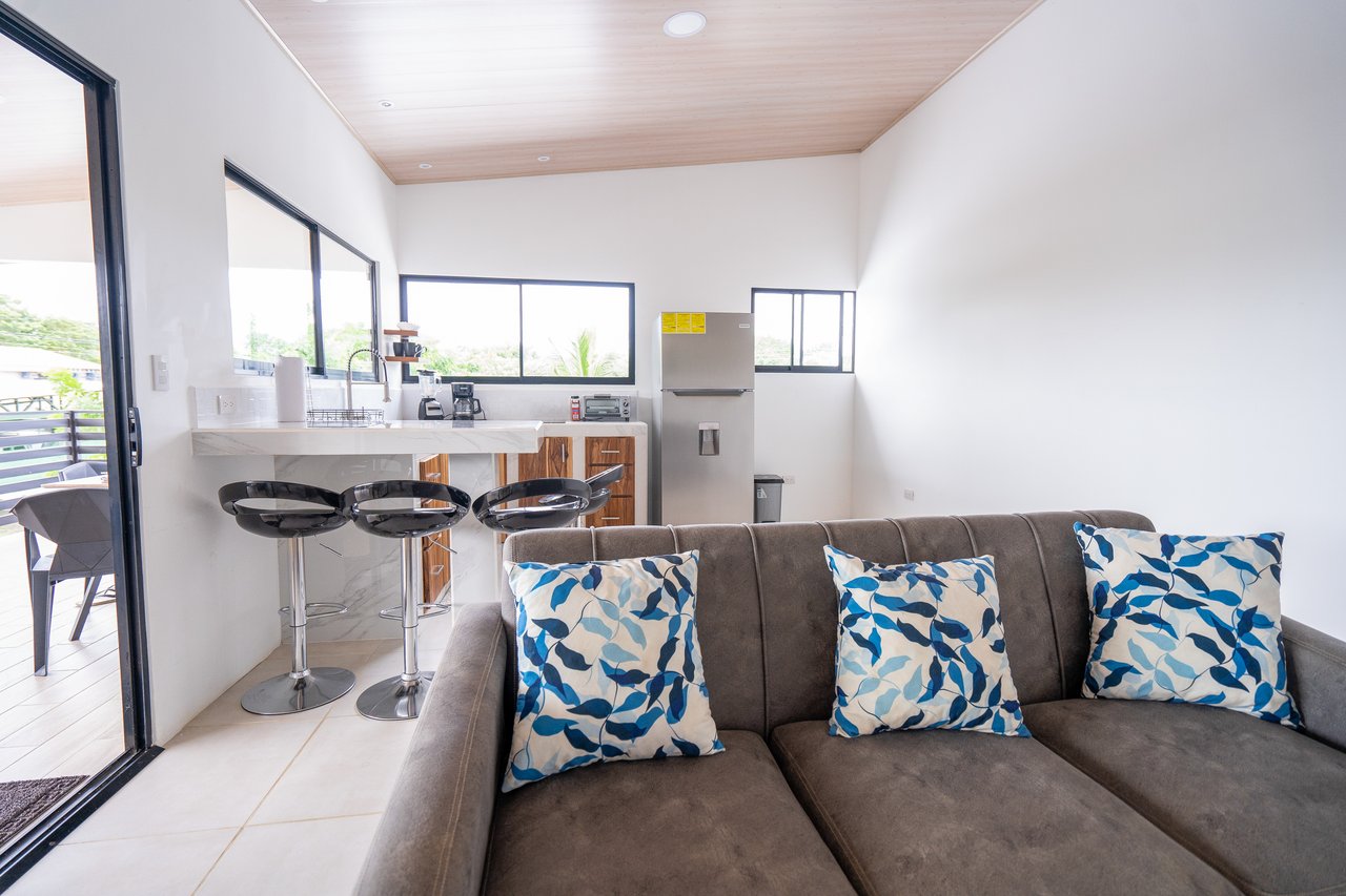 A House With An Upper Live-In Suite & Two Fully Serviced Downstairs Rental Apartments Less Than 1 km From The Entrance to Marino Ballena National Park