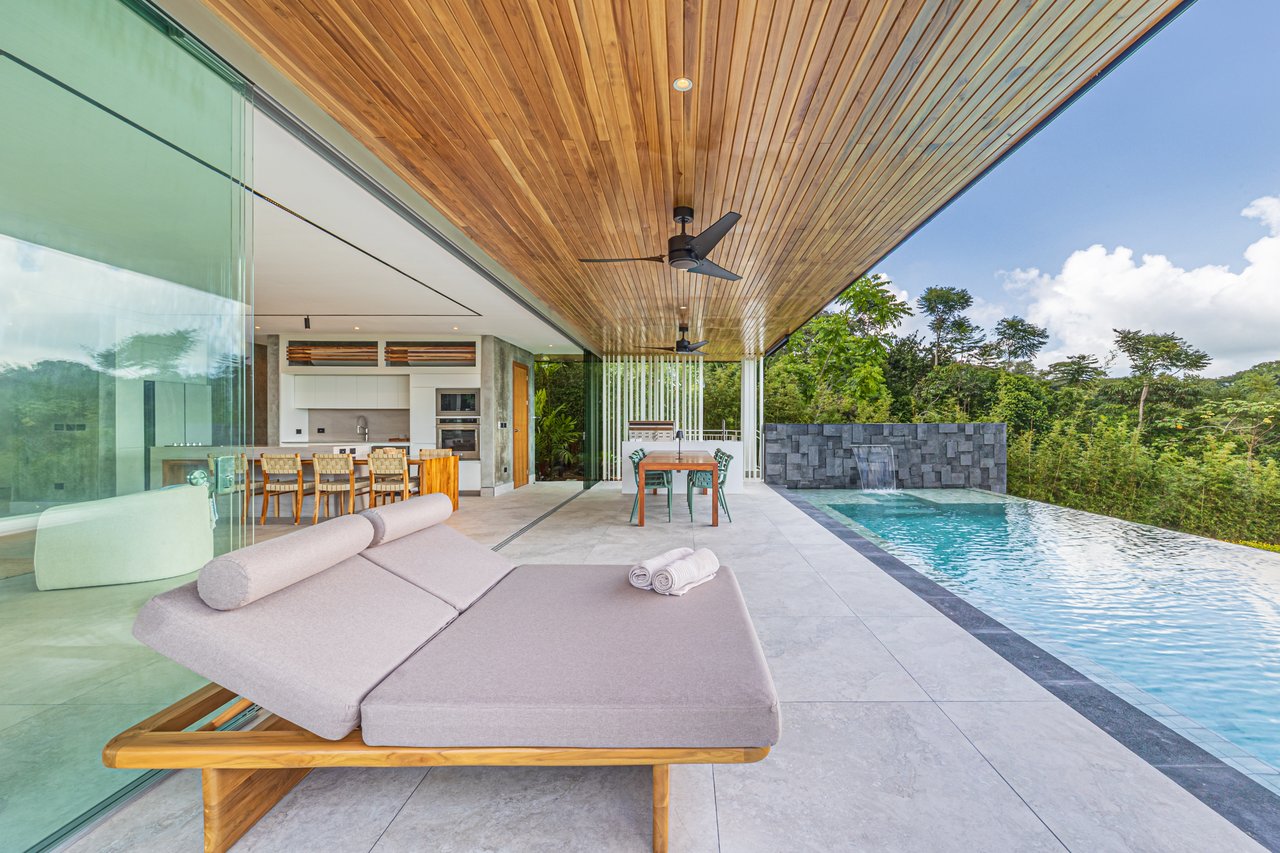 New contemporary tropical villa boasts with a movie theater and views of the iconic whale’s tail