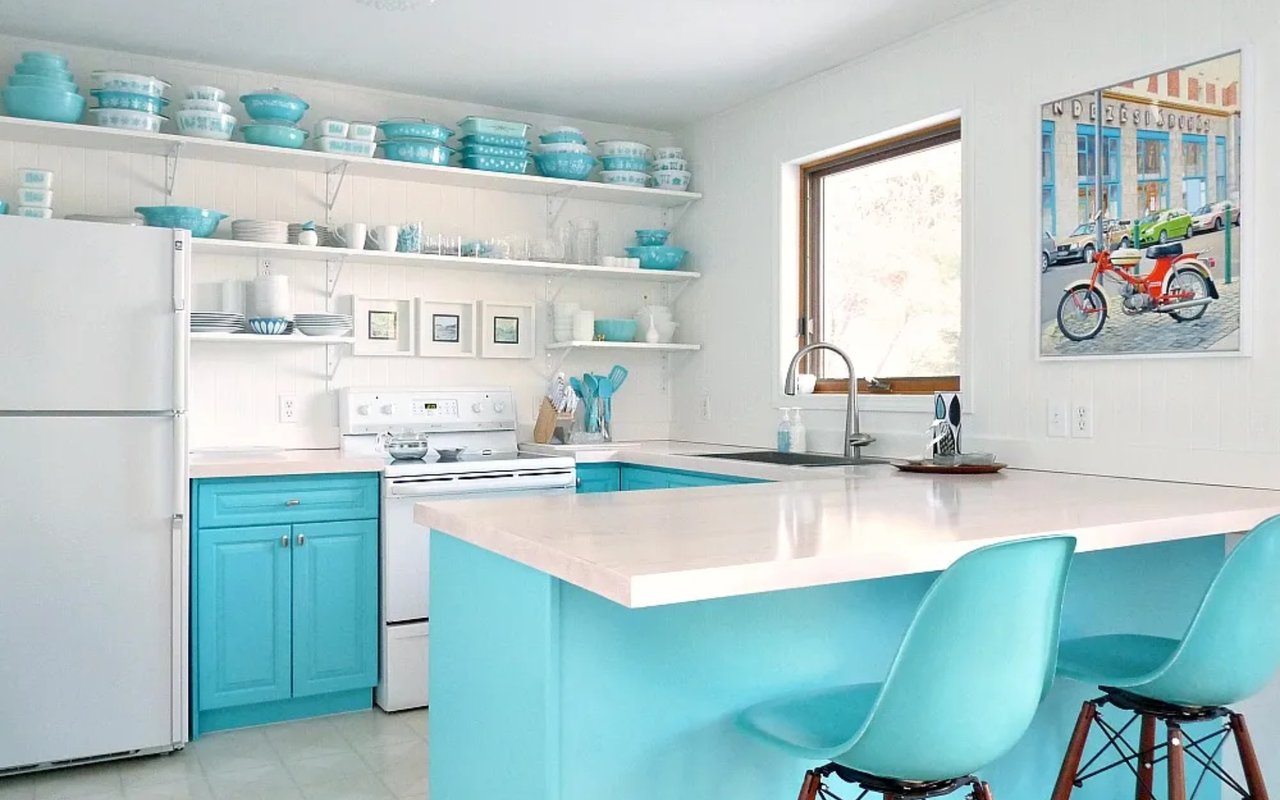 Before & After: Turquoise Dream Kitchen