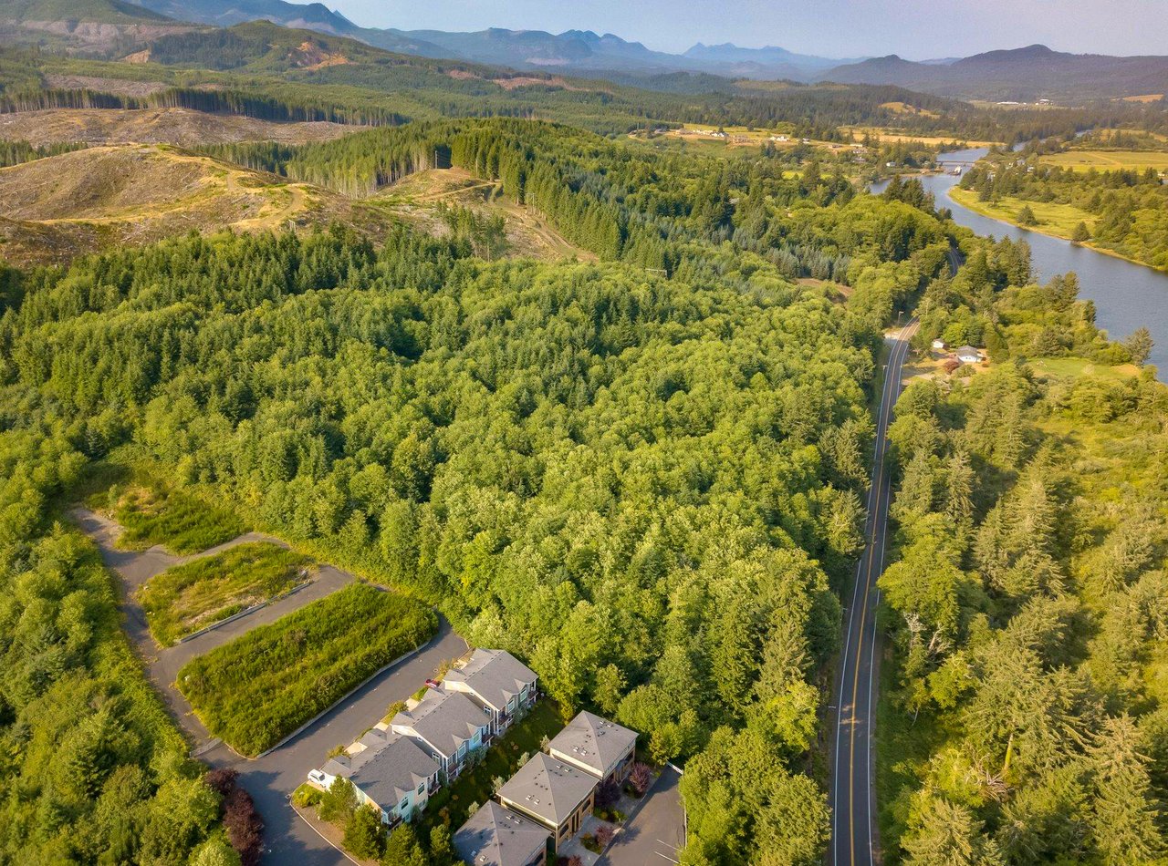 Sold 10.2-acre land property at 200 North Fork Rd in Nehalem Oregon represented by Erin Laskey of Home + Sea Realty