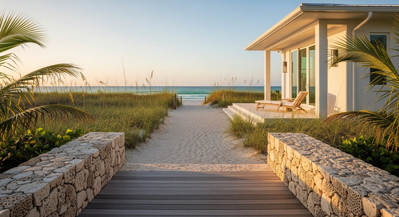 The Walk-To-Beach Premium In Coquina Sands