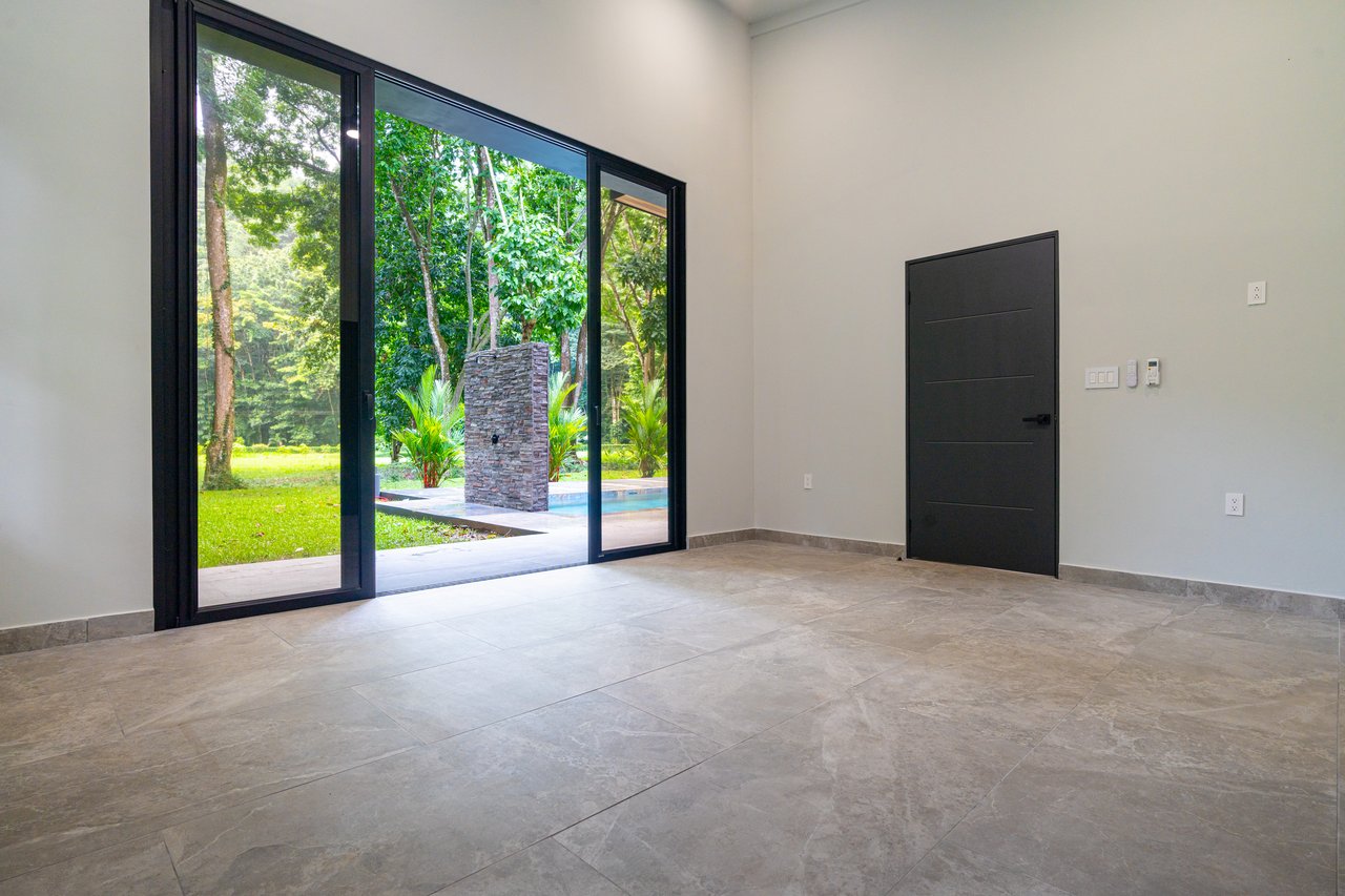 Tres Rios Waterfall House – Nature, Comfort & Elegance Combined, Brand New Construction with Warranty!