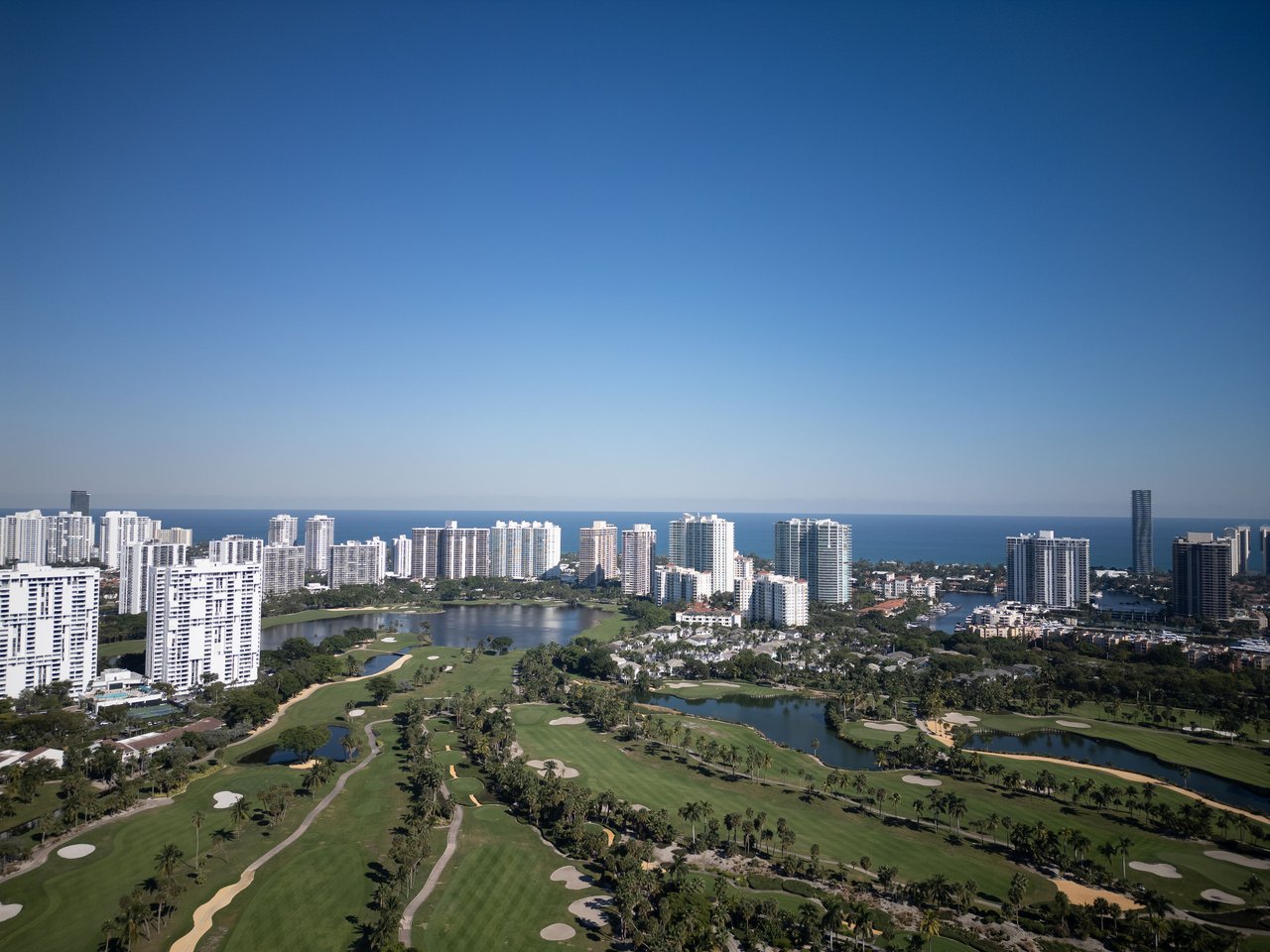 Luxury condos overlooking Aventura’s Turnberry golf course