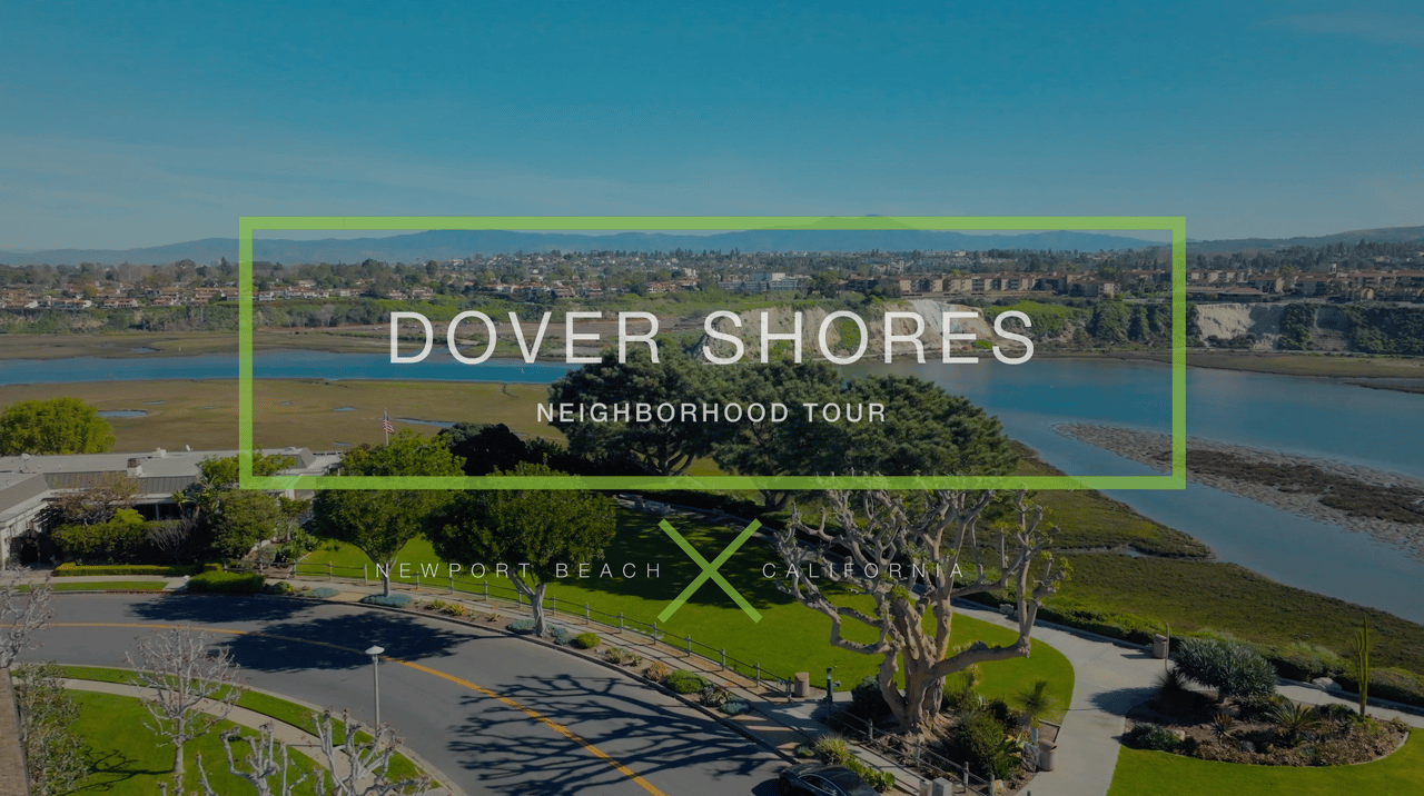 Aerial view of Dover Shores, Westcliffe, in Newport Beach, California
