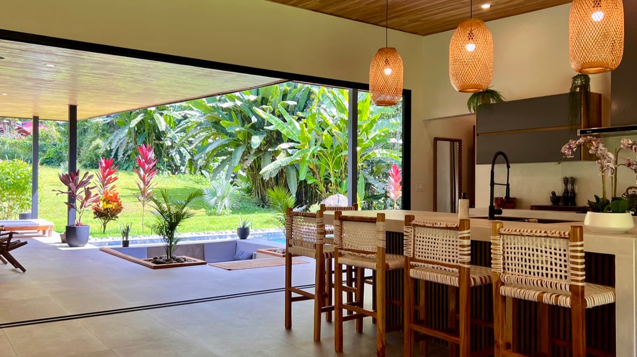 Stunning New Modern Home in Ojochal – Usable Lot Surrounded by Jungle and Creeks