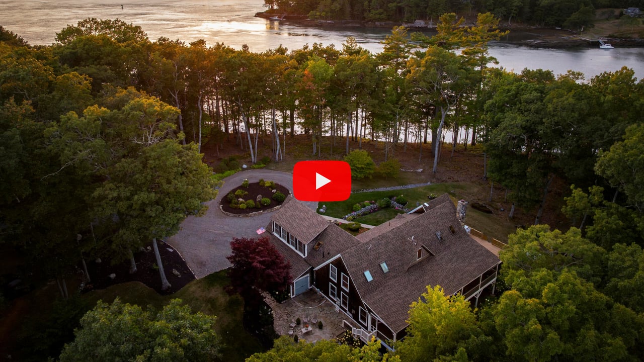  Waterfront Post & Beam Estate with Deepwater Access | Boothbay, Maine