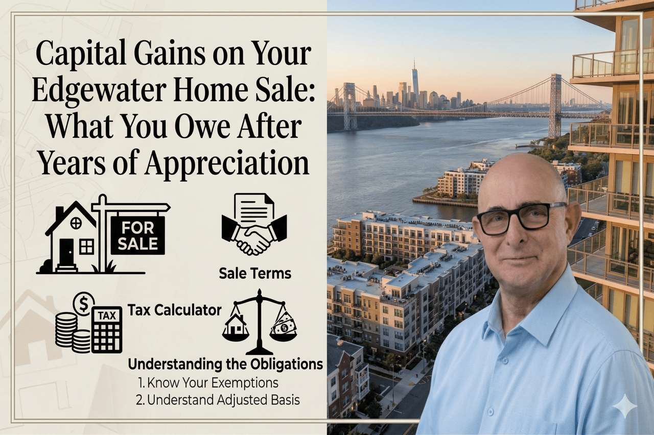 Capital Gains on Your Edgewater Home Sale: What You Owe After Years of Appreciation