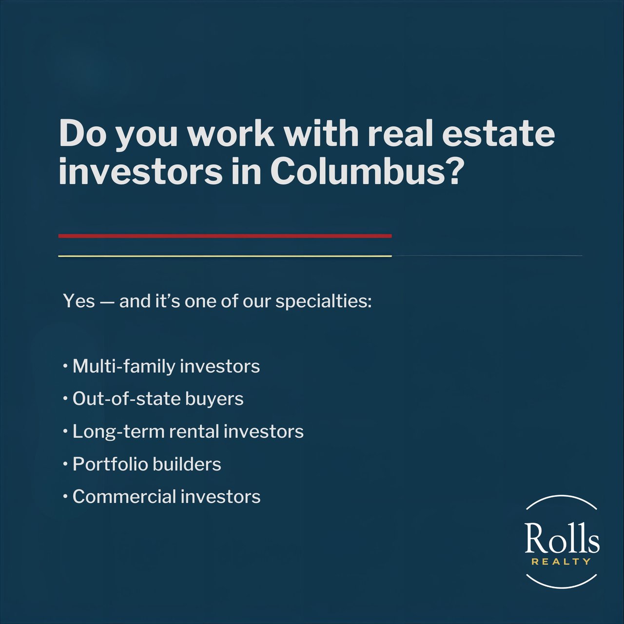 Do We Help Real Estate Investors?