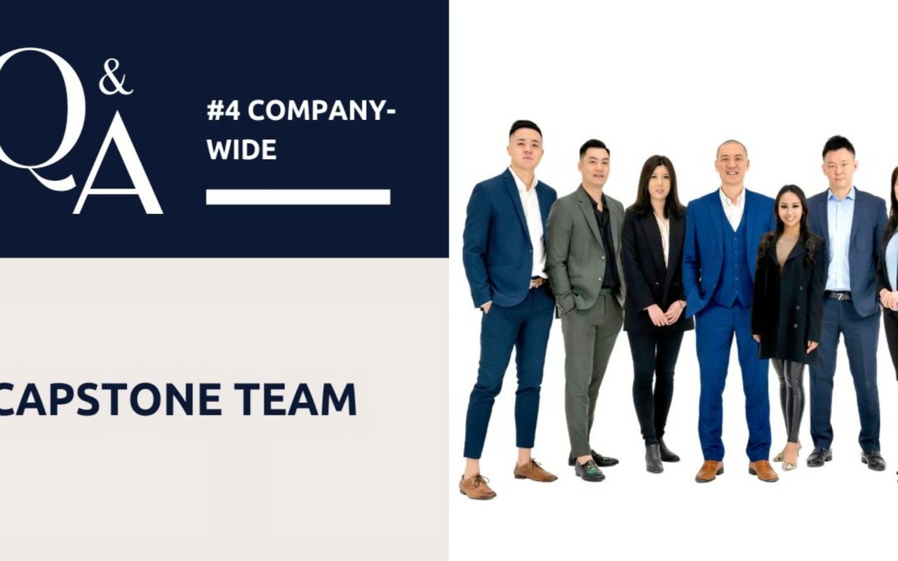 Q&A with Jason Chan (Capstone Real Estate Group, #4 Company-Wide)