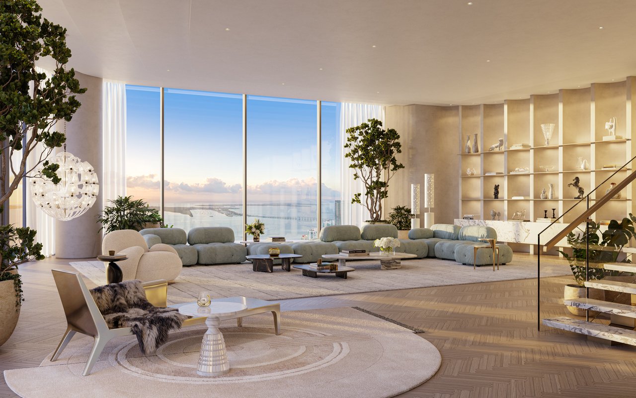 Inside the Upper Penthouses at Baccarat Residences Miami