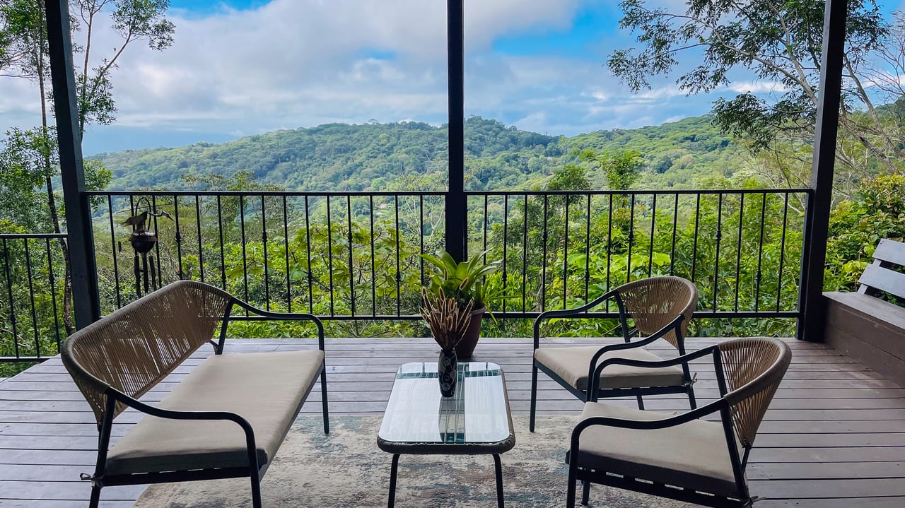 Jungle Canopy Retreat with Ocean, Cano Island & Mountain Views Near Dominical