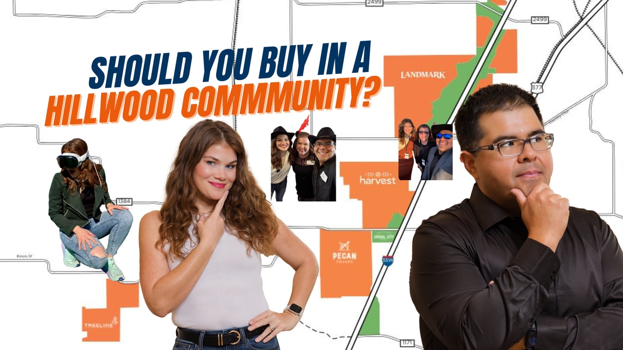 Paige Edson Miranda Realty Team with Hillwood Communities map Harvest Pecan Square Landmark Treeline Alliance corridor experts