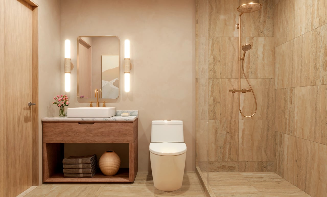 Millux Place bathroom 