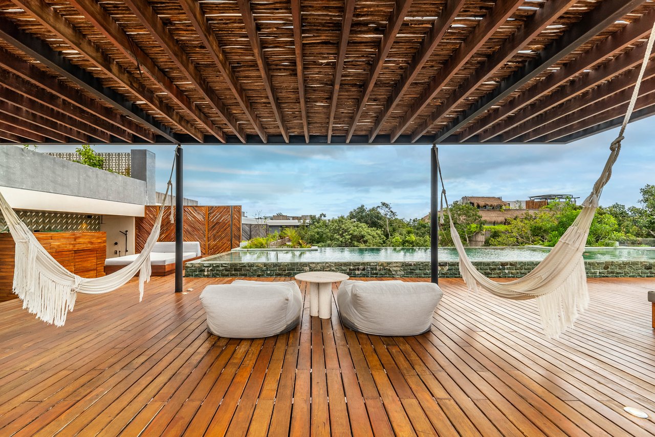 Luxury Furnished Studio with Rooftop & Pool | Miraluna Aldea Zama