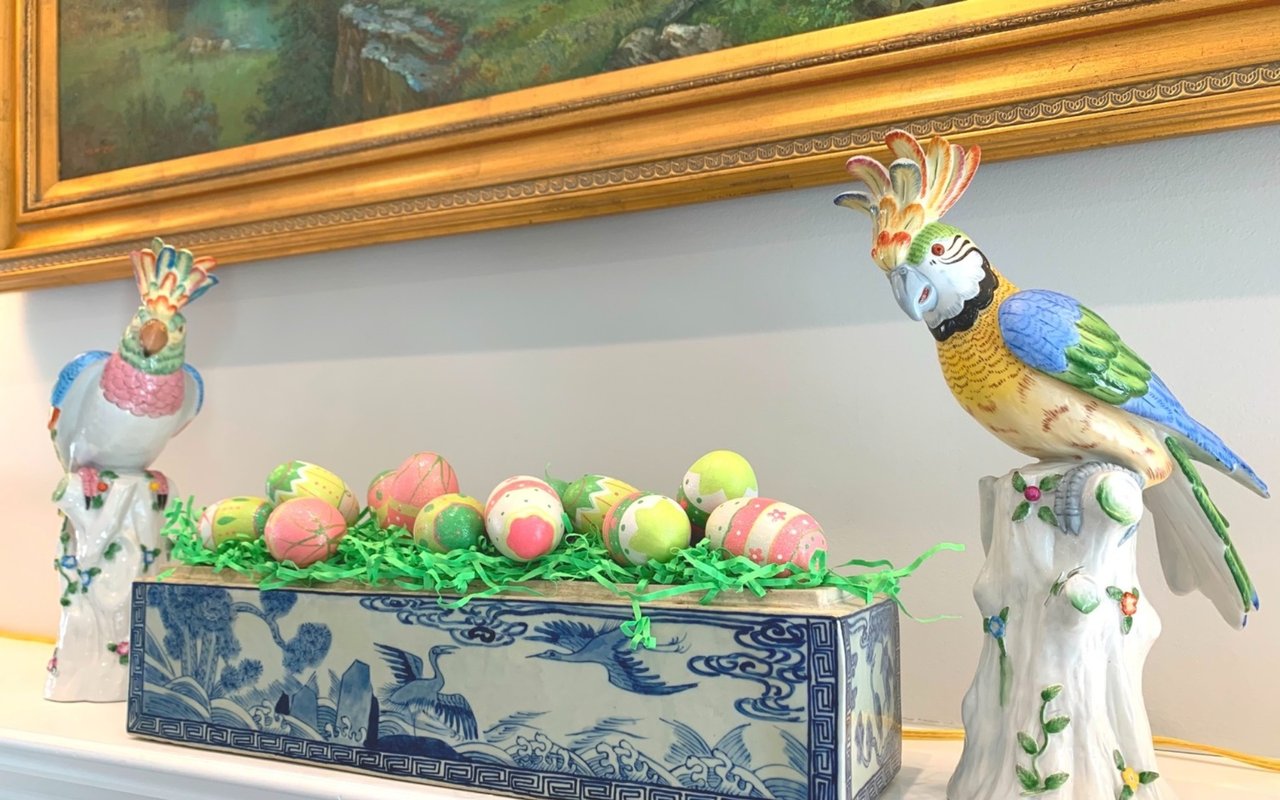 Filling a Container with Easter Eggs