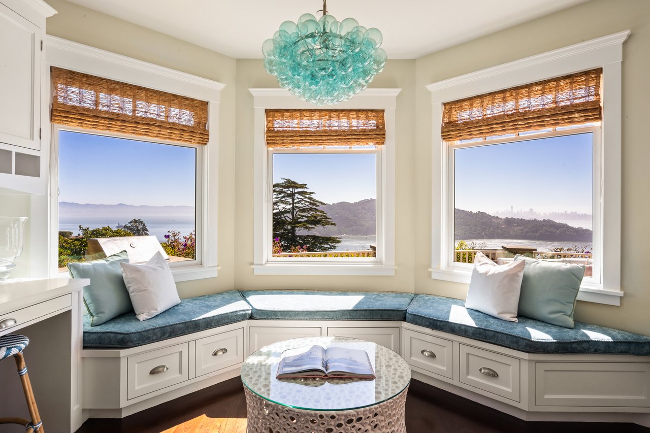 Exceptional East Coast-Inspired Estate with Sweeping Views of San Francisco and the Golden Gate Bridge