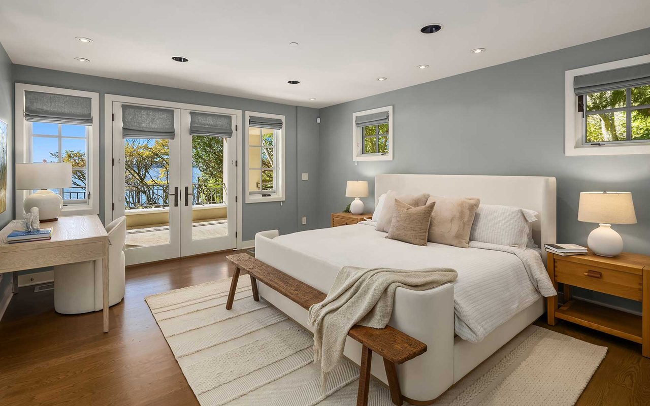 Timeless West-Facing Waterfront Estate on Treasured Hunts Point