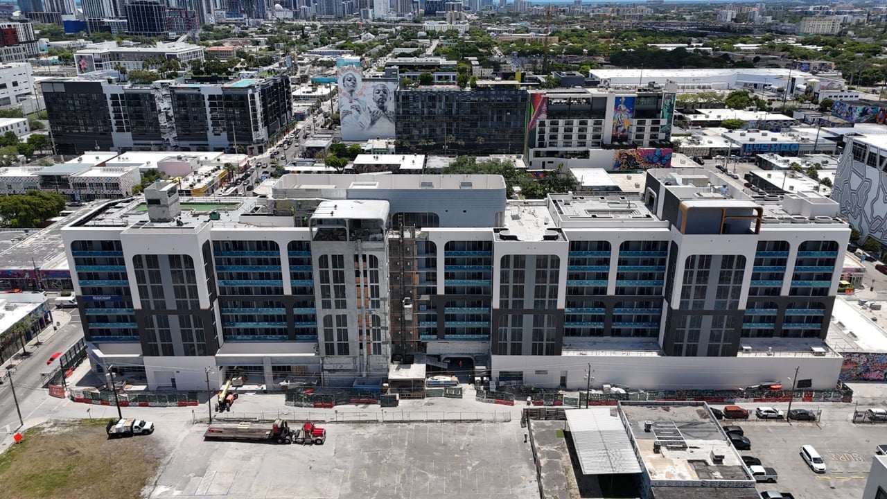 July 2025 | Exterior Cladding Nears Completion at NoMad Residences Wynwood