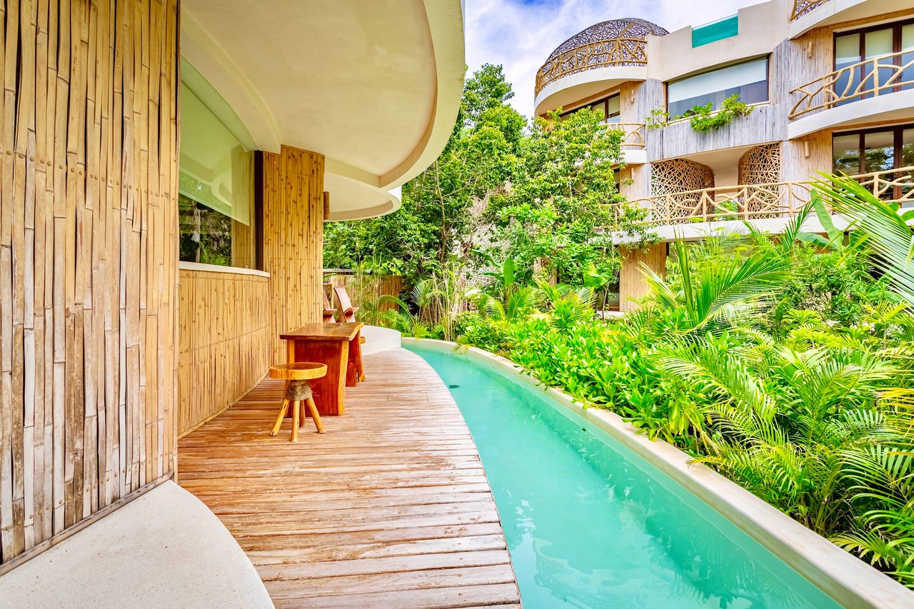 Luxury 2-Bedroom Condo with Swim-Up Pool & Cenote | Kan Hotel Tulum