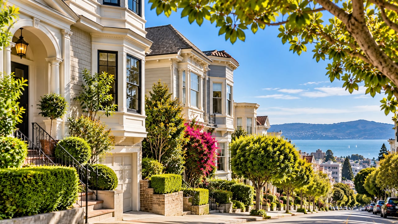 Classic homes in San Francisco representing Cow Hollow real estate