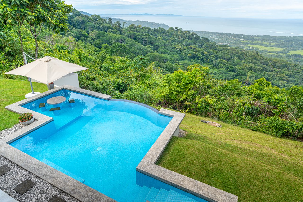 Villa Blü – An Elevated Oasis in Uvita, Jaw Dropping Views of the Whales Tail and Osa!