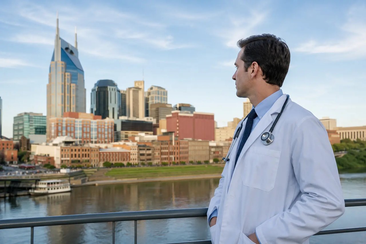 Physician considering career and lifestyle opportunities in Nashville, Tennessee