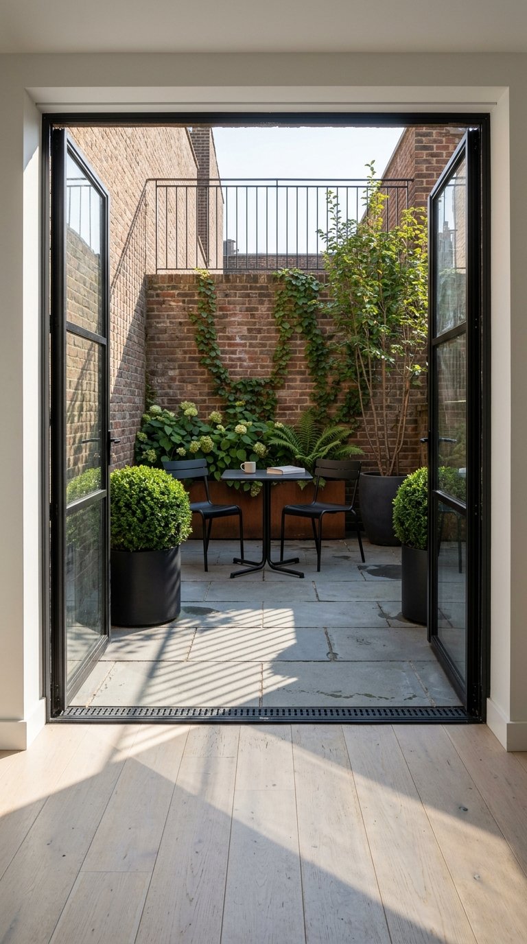 Courtyard And Terrace Living In Greenwich Village