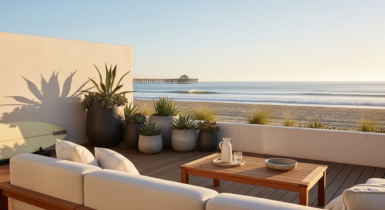 Everyday Life Near The Huntington Beach Pier