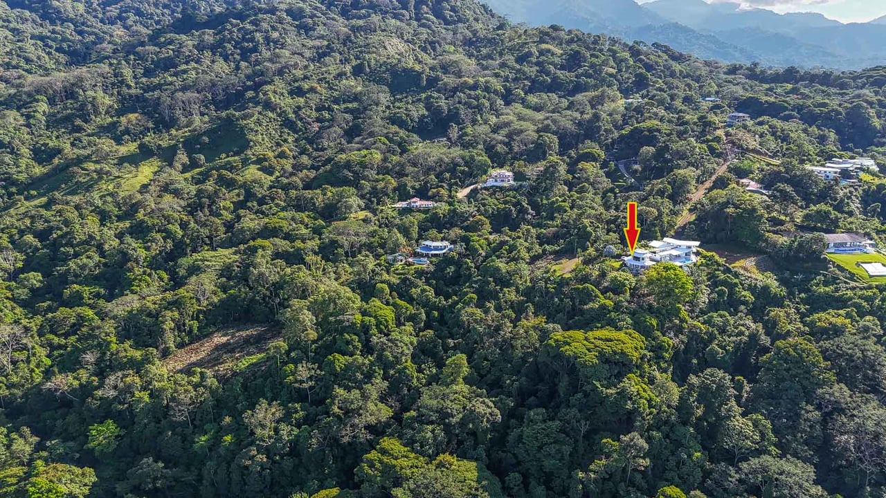 Ocean, Jungle & Mountain View Home in Ojochal | Protected Jungle Setting